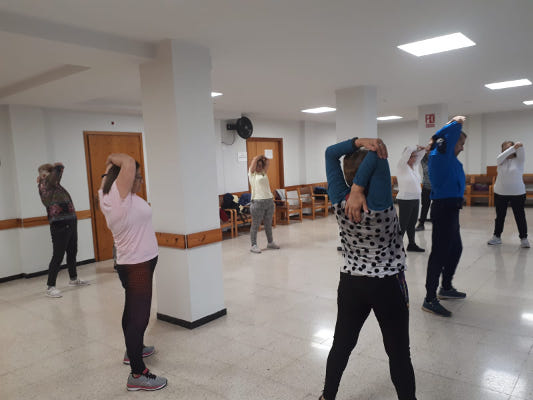 telde ESTIRAMIENTO EN EL CENTRO DE MAYORES 2020