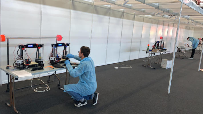 gcanaria_fabrica_viseras_2020 La producción de viseras para personal sociosanitario com impresoras 3D