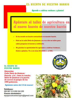 telde TALLER DE AGRICULTURA ECOLÓGICA 2020