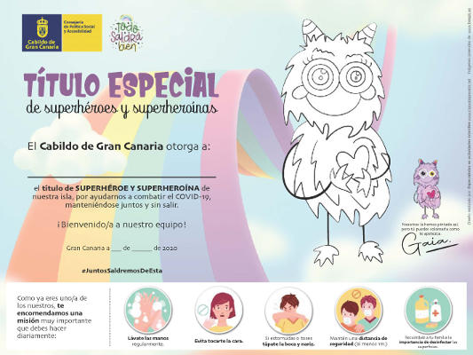 gcanaria_diploma_niños__2020 Diploma de superhéroes a la población infantil por ayudar a combatir covid