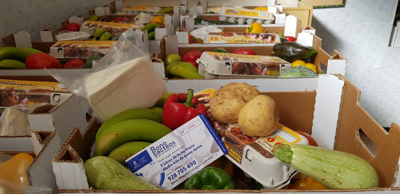 gcanaria_cestas_alimentos_2020 Alimentos del sector primario de Cuota Cero para 6.000 familias