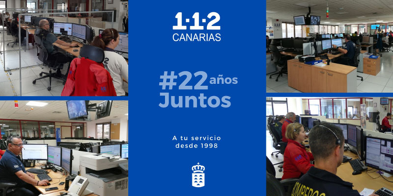 gobcan_22_Aniversario_1-1-2_Canarias_2020 Nueve millones de personas han solicitado ayuda al 1-1-2 en Canarias