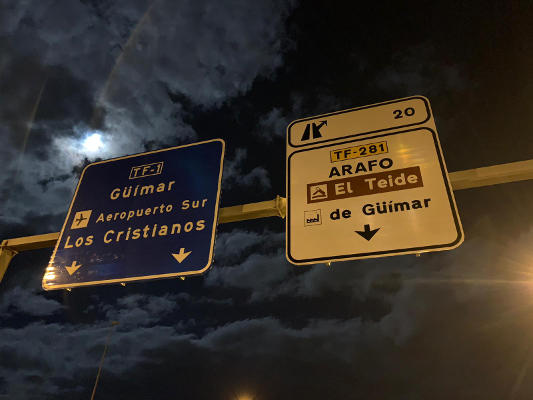 tenerife_señalizacion_subida_teide_desde_arafo_2020 Renovación y mejora de la señalización informativa de la autopista TF-1