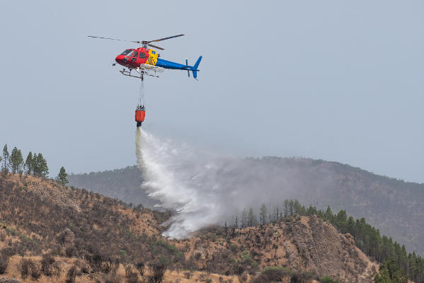 gcnaria_helicoptero_antiincendios_2020 El segundo helicóptero contraincendios se incorpora para el verano