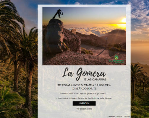 la_gomera_sorteo_viajes_promocion_2020 El Cabildo sortea viajes a la isla en una nueva acción promocional