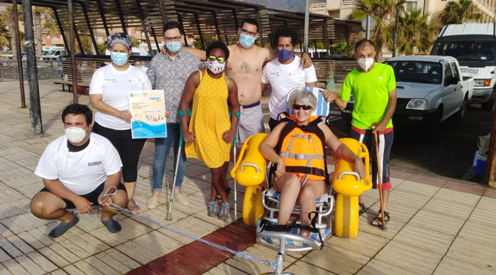 tenerife_Baño_Silla_Anfibia_2020 Puesta en marcha el servicio de silla anfibia en El Puertito