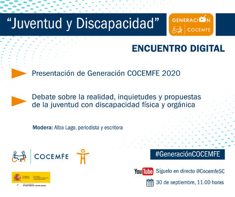 cocemfe_encuentro_digital_juventud_discapacidad_2020 Cocemfe encuentro digital sobre juventud y discapacidad