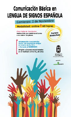 antigua_Cartel_Lengua_Signos_2020 Curso de Comunicación Básica en Lengua de Signos Española