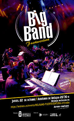 antigua_fuerteventura_big_band_2020 La Fuerteventura Big Band en concierto en el Auditorio de Antigua