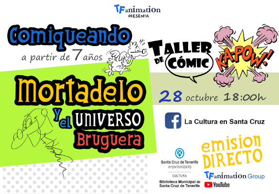 sc_tenerife_COMIQUEANDO_2020 La Biblioteca Municipal Central celebrará talleres on line sobre cómic
