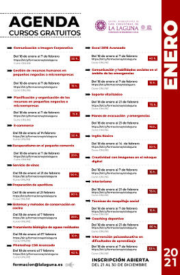 la_laguna_Cursos_formación_desempleados_2020 Cursos gratuitos destinados a personas en situación de desempleo