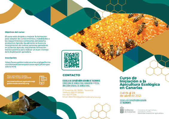 gobcan_formacion_apicultura_2021 Curso de iniciación a la apicultura ecológica para mejorar la formación