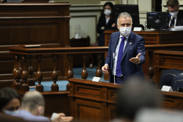 gobcan_pleno_2021 Retos del próximo año, combatir la COVID y la recuperación económica