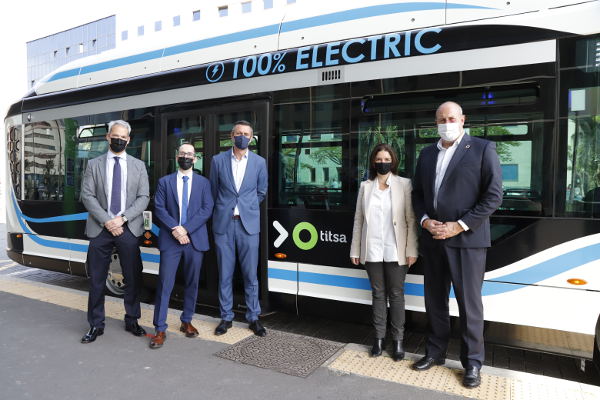 tenerife_guagua_eléctrica_2022 Titsa prueba la eficiencia y prestaciones de una guagua eléctrica