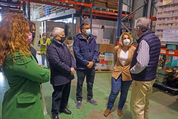 gobcan_visita_Banco_Alimentos_2022 los Bancos de Alimentos canarios han recibido más de 1 millón de €