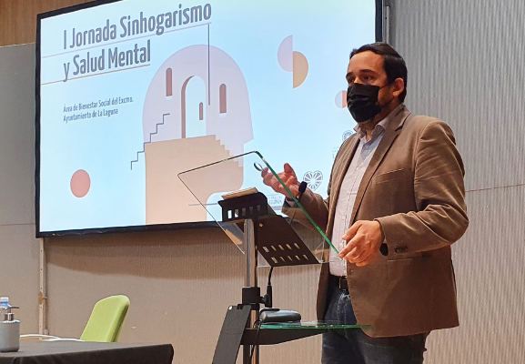 lalaguna_Ascanio_Jornada_sinhogarismo_salud_mental_2022 Bienestar Social y asociaciones reclaman refuerzo de atención presencial