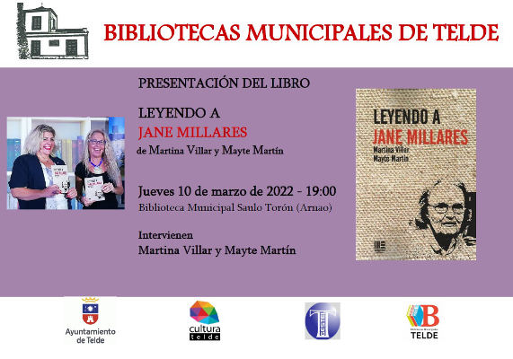 telde_Presentación_del_libro_Leyendo_a_Jane_Millares_2022 Leyendo a Jane Millares, este jueves en la biblioteca Saulo Torón