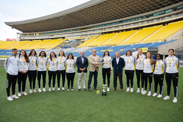 gcanaria_deportes_recepcion_heidelberg_2022 Francisco Castellano felicita al CD Heidelberg tras su ascenso