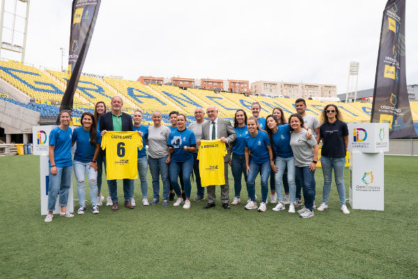 gcanaria_deportes_teldeportivo_2022 Agasajan y felicitan al AD Teldeportivo tras su ascenso a Primera División