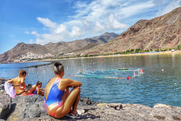 sctenerife_Campo_waterpolo_Las_Teresitas_2022 Nuevo campo flotante de waterpolo en Las Teresitas