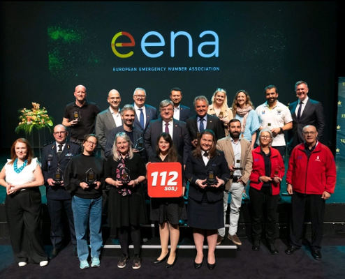 gobcan_Entrega_premios_EENA_2023 El 1-1-2 Canarias recibe el Premio Cooperación Internacional de la EENA