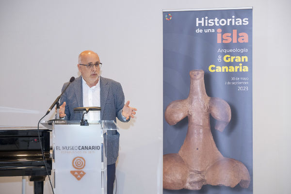 Exposición sobre la historia de Gran Canaria con el ídolo de Tara