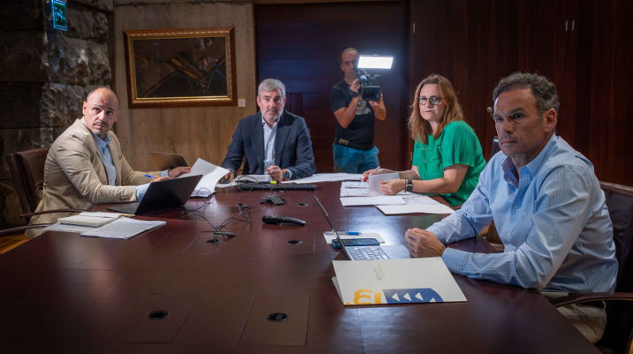 gobcan_clavijo_marlaska_inmigración_2023 Refuerzo de la coordinación para gestionar los flujos migratorios
