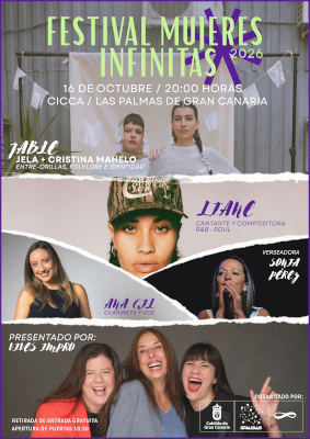 gcanaria_FESTIVAL_MUJERES_INFINTAS_2026 Festival Mujeres Infinitas, promover la igualdad